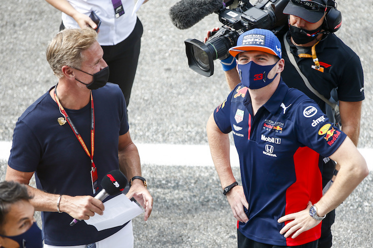 David Coulthard und Max Verstappen