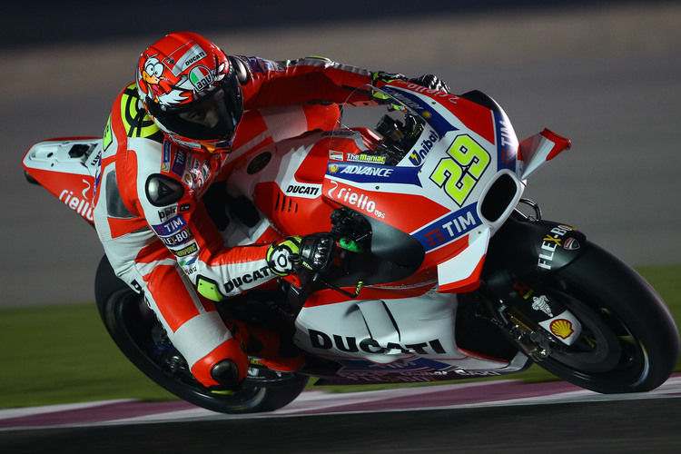 Andrea Iannone auf der 2016-Ducati in Katar