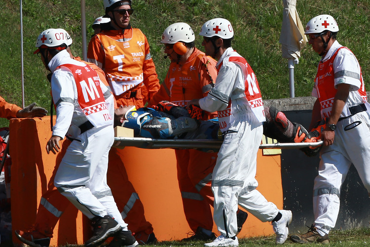 Tito Rabat: Der Mugello-GP endete auf der Trage