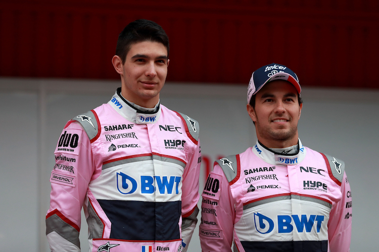 Esteban Ocon und Sergio Pérez