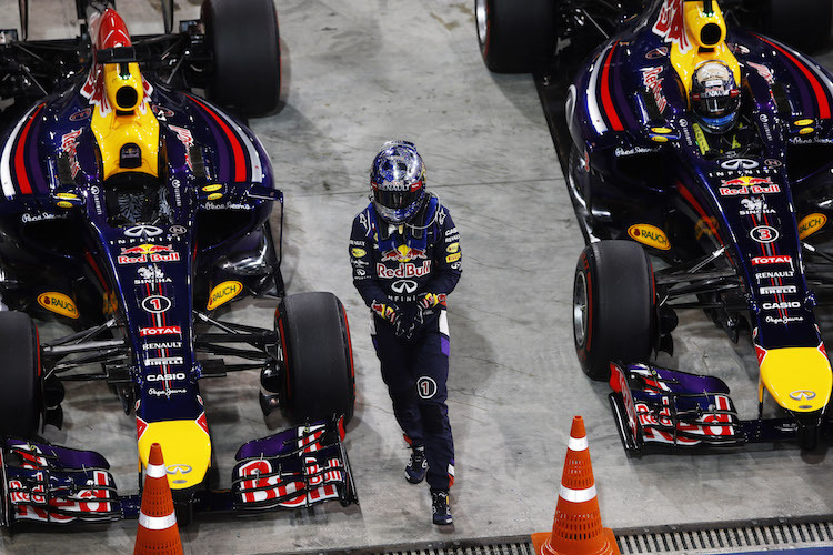 Die letzte 1 in einem Grand Prix: Sebastian Vettel in Abu Dhabi 2014