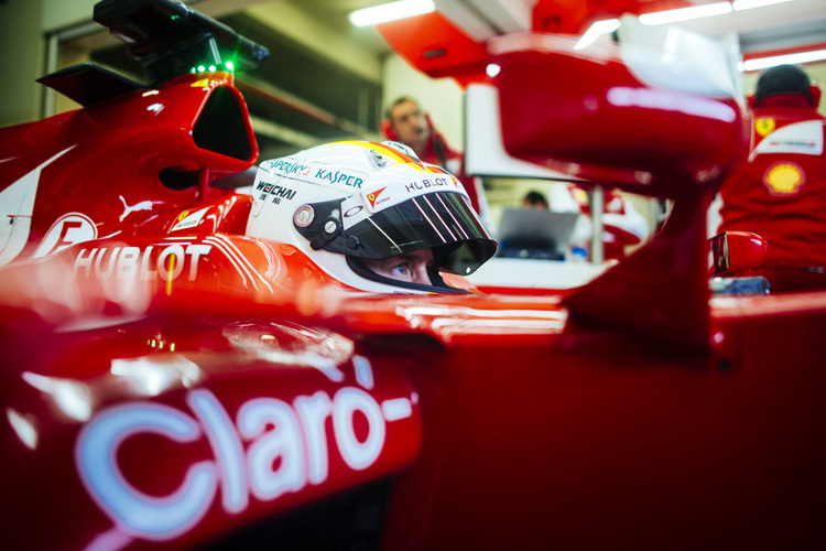 Sebastian Vettel im Ferrari: Alles claro
