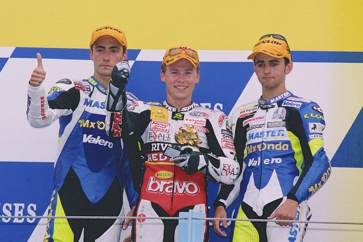 Assen 2003: Pablo Nieto, Steve Jenkner und Hector Barbera