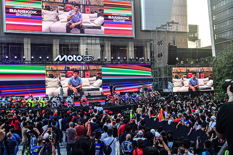 Die MotoGP präsentierte sich in Bangkok