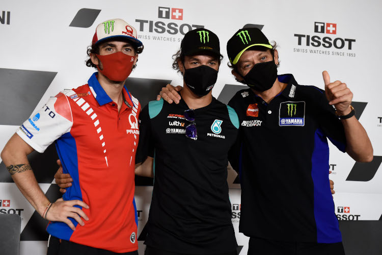 Pecco Bagnaia, Franco Morbidelli und Valentino Rossi: Abseits der Rennstrecke Freude