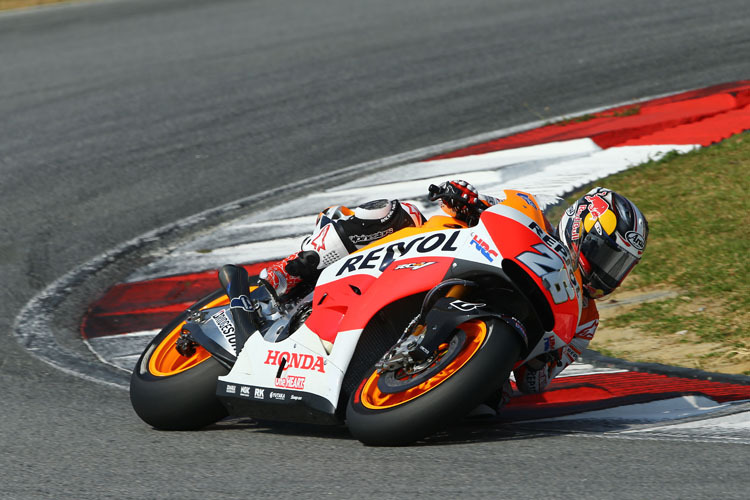 Dani Pedrosa beim ersten MotoGP-Test des Jahres in Malaysia
