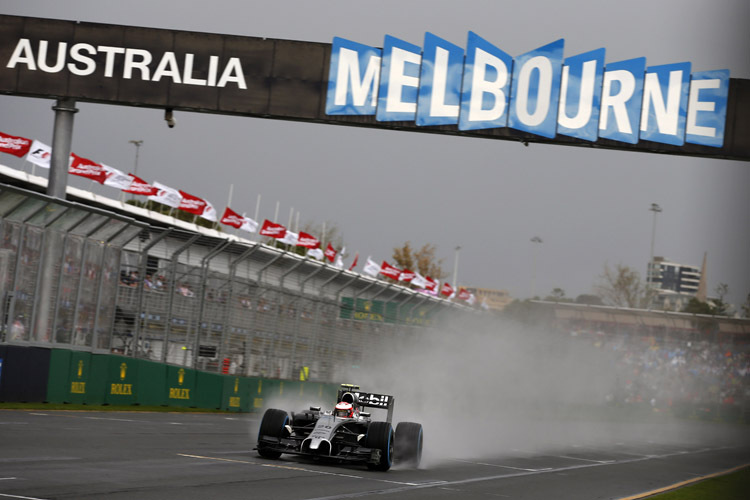 Gelungener Einstand: Kevin Magnussen sicherte sich im nassen Albert Park den vierten Startplatz