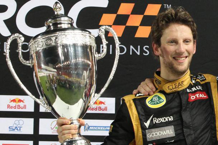 Nicht alles 2012 war schlecht: Romain Grosjean als Sieger beim Race of Champions