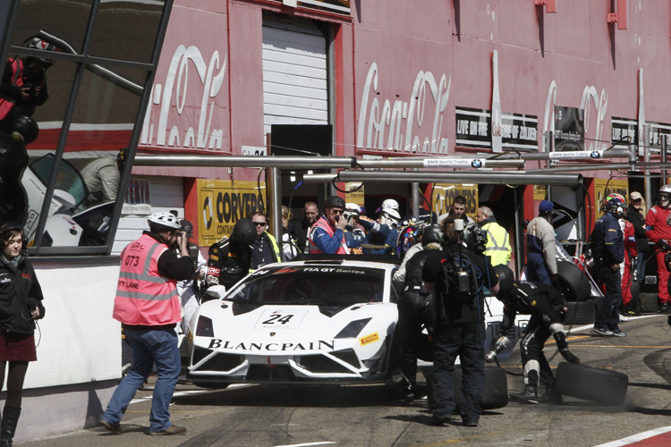 Fahrerwechsel beim Sieger-Lamborghini in Zolder