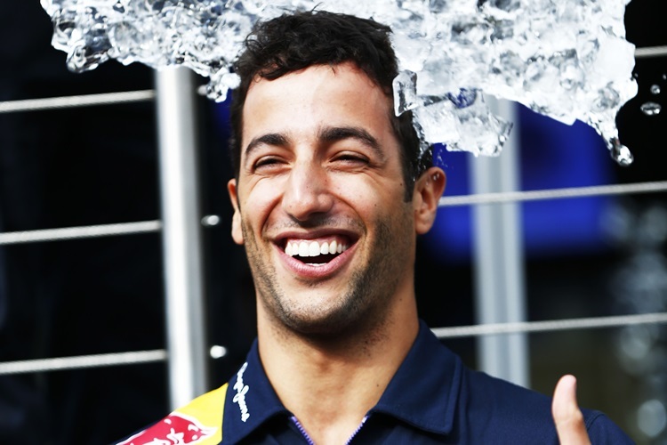Daniel Ricciardo wurde für die Ice Bucket Challenge nominiert