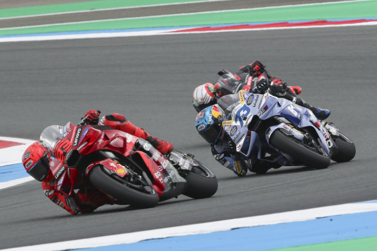 Marc (vorne) gegen Alex Marquez: Ein Duell, das keines war