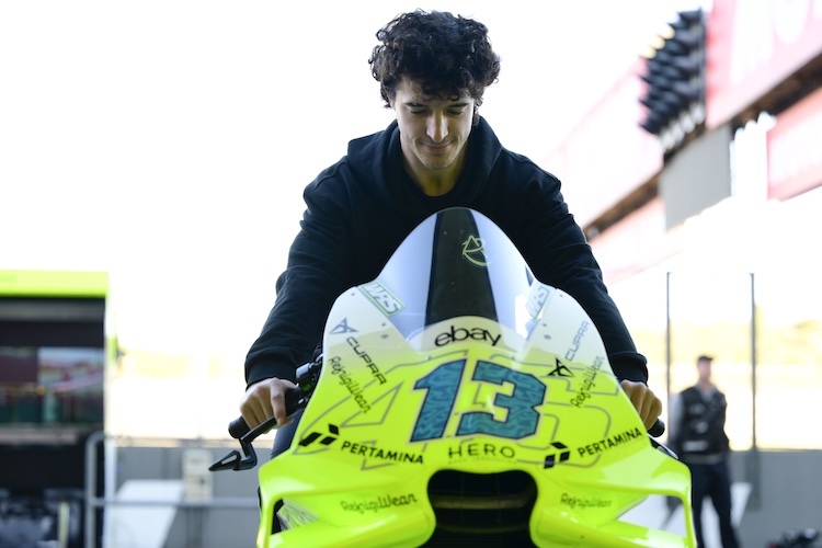 Erste Sitzprobe des VR46-Athleten