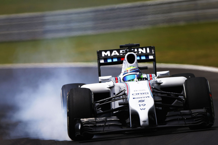 Felipe Massa 2014 auf dem Weg zu Rang 3 in Interlagos