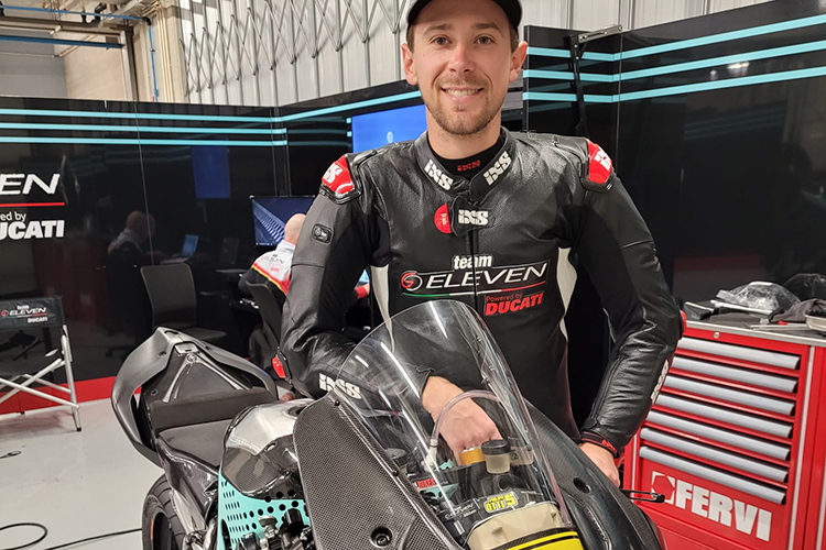 Philipp Öttl mit der Go-Eleven-Ducati