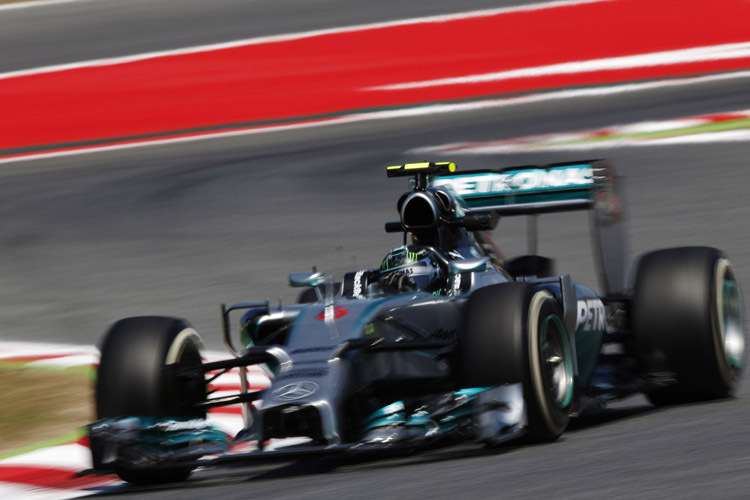 Nico Rosberg war im dritten freien Training zum Spanien-GP schneller als sein Teamkollege Lewis Hamilton