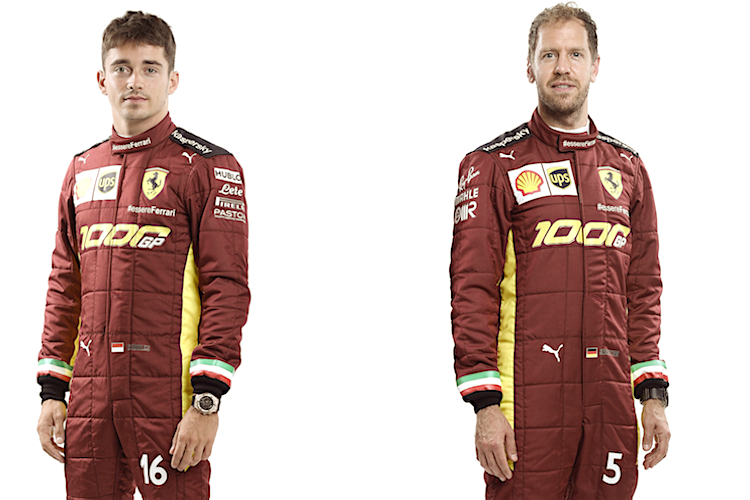 Charles Leclerc und Sebastian Vettel