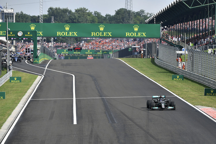 Lewis Hamilton 2021 auf dem Hungaroring