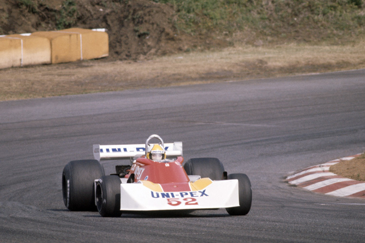 Lösung der Vorwoche: Kazuyoshi Hoshino mit seinem Tyrrell 007 in Fuji 1976
