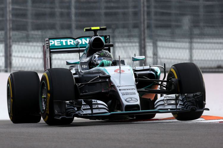 Nico Rosberg auf dem Weg zur Bestzeit