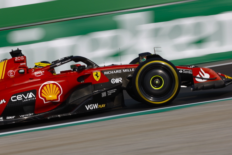Charles Leclerc im Ferrari