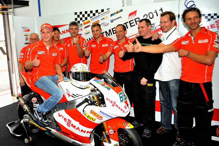 Das Highlight von Kiefer Racing: Titelgewinn in der Moto2-WM 2011 mit Stefan Bradl