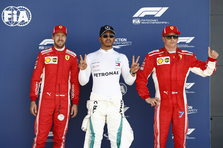 Vettel, Hamilton, Räikkönen