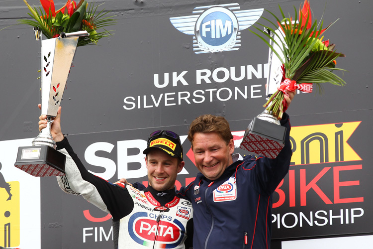 Jonathan Rea feierte seinen einzigen Sieg 2013 in Silverstone