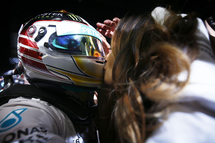 Beim Saisonfinale in Abu Dhabi schwebten Lewis Hamilton und Nicole Scherzinger noch auf Wolke sieben
