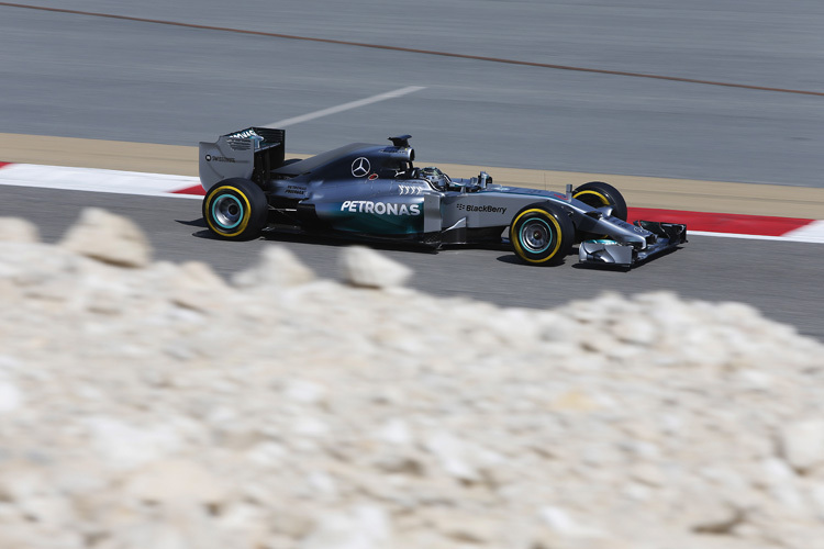 Nico Rosberg im Mercedes: Eindrucksvolle Bestzeit