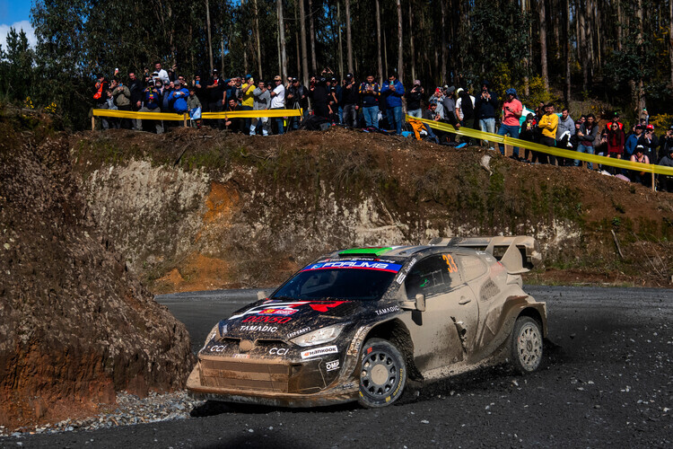 Der bisherige WM-Führende Toyota-Pilot Elfyn Evans belegte in Chile Rang zwei