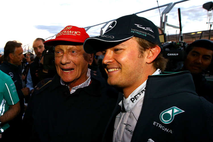 Nico Rosberg und Niki Lauda