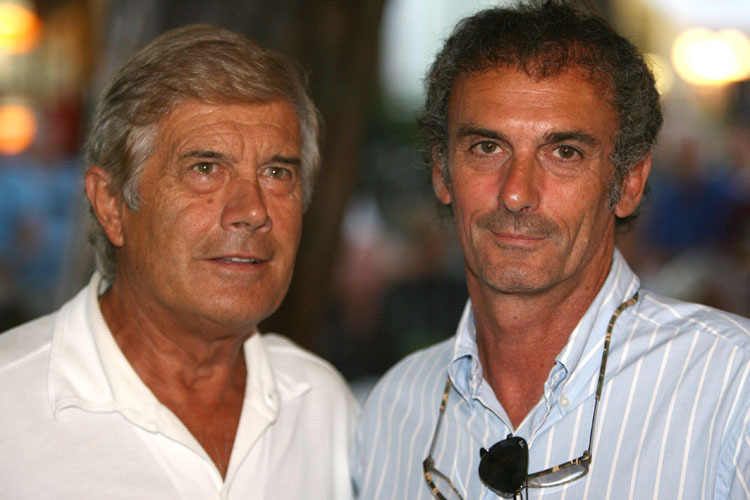 Die Weltmeister Giacomo Agostini und Franco Uncini