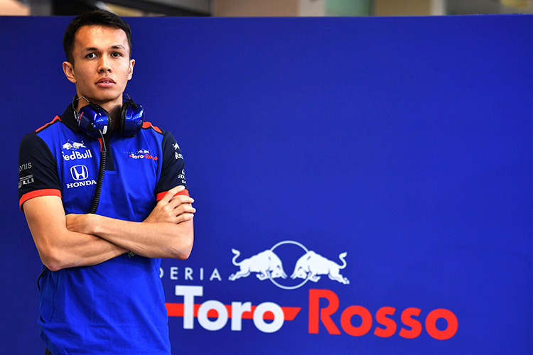 Alex Albon fährt 2019 einen Toro Rosso-Honda