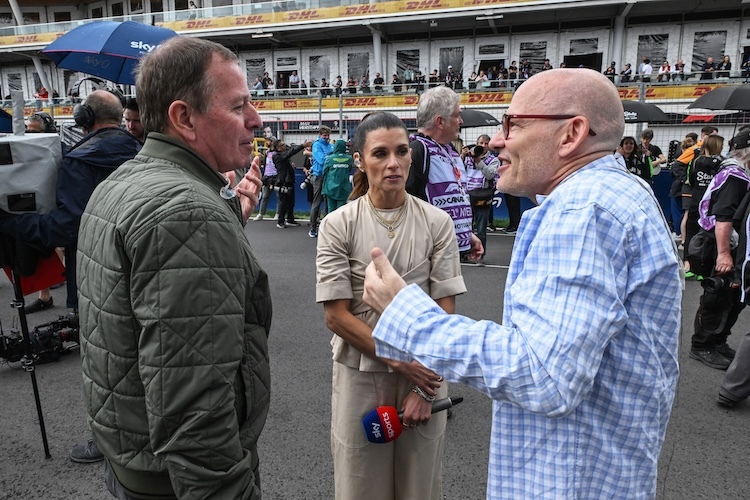 Martin Brundle, Danica Patrick und Jacques Villeneuve