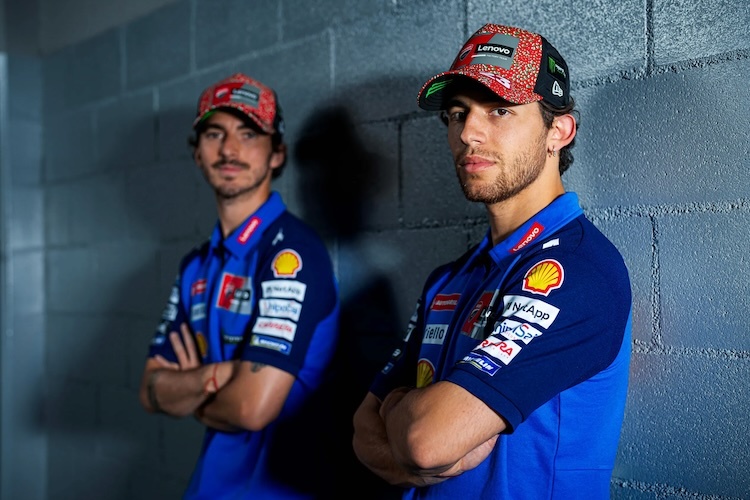 Für Mugello in Blau: Enea Bastianini und Francesco Bagnaia