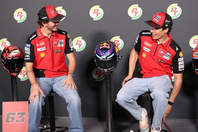 Ducati-Duo: Francesco Bagnaia und Marc Marquez