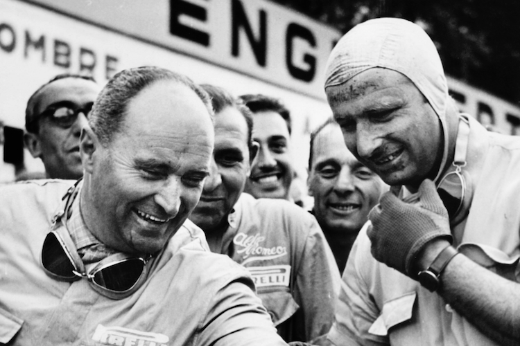 Luigi Fagioli und Juan Manuel Fangio