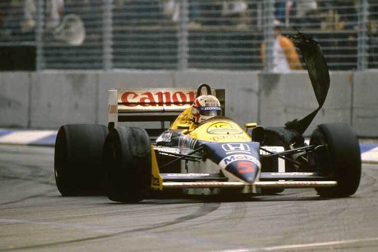 Finale in Adelaide 1986: Mit dem Reifen platzt auch der WM-Traum von Nigel Mansell