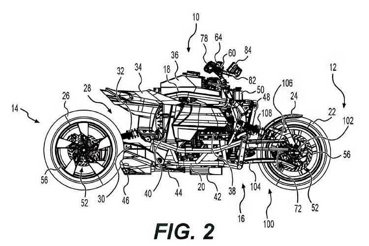 Details wie die Einarmschwinge mit Kardanantrieb und Chassiskonstruktion entsprechen dem dreirädrigen Can-Am Ryker
