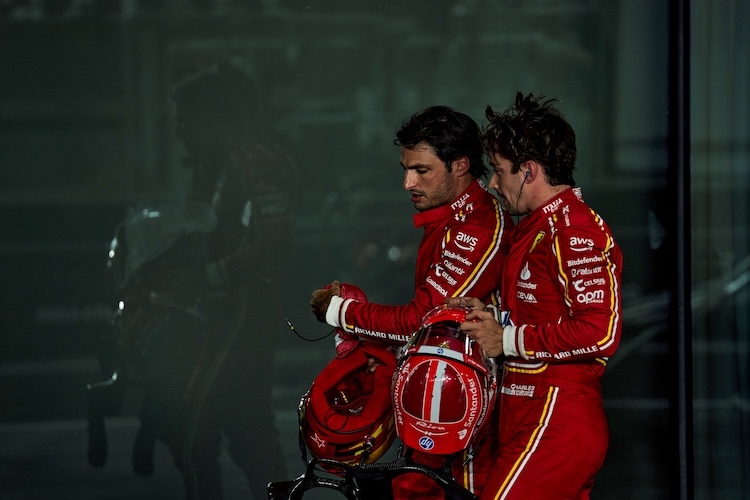 Carlos Sainz und Charles Leclerc