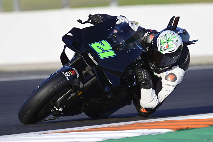 Einzig beim Valencia-Test im November konnte Morbidelli die Ducati probieren.