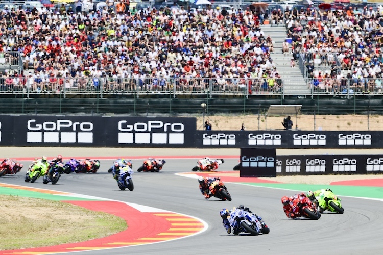 Alex Marquez führte den Aragon-Sprint fünf Runden lang an