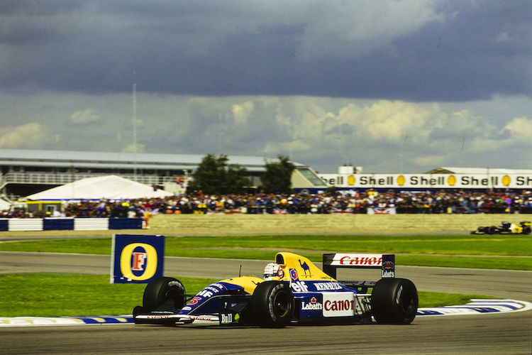 Nigel Mansell 1992 in Silverstone