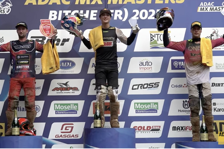 Liam Everts gewann in Bitsch vor Max Nagl und Jordi Tixier
