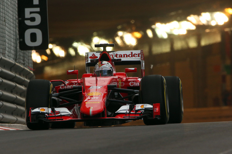 Sebastian Vettel überraschte mit seiner Rundenzeit von 1:16,143 min