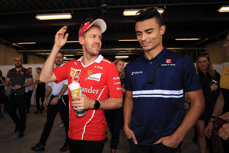 Sebastian Vettel und Pascal Wehrlein