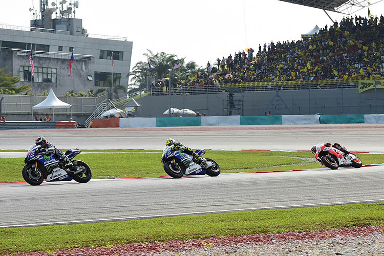 Das MotoGP-Rennen beim Malaysia-GP 2014