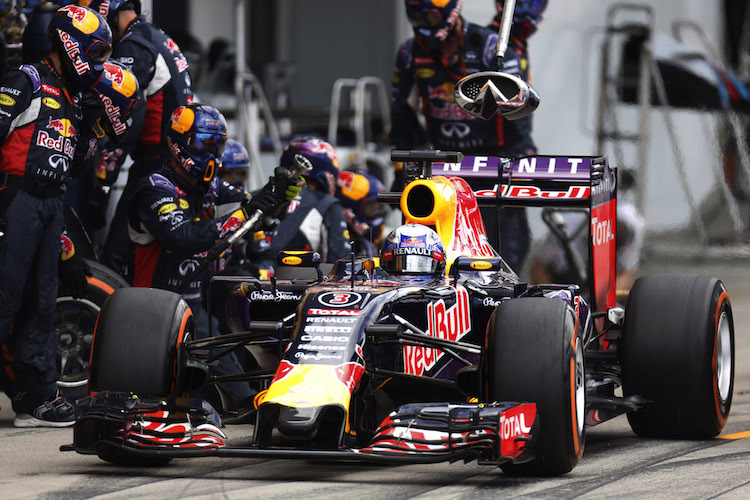 Daniel Ricciardo beim Botenstopp 