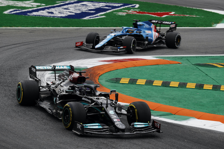 Lewis Hamilton beendete die einzige freie Trainingsstunde vor dem Qualifying zum Sprint-Rennen als Schnellster