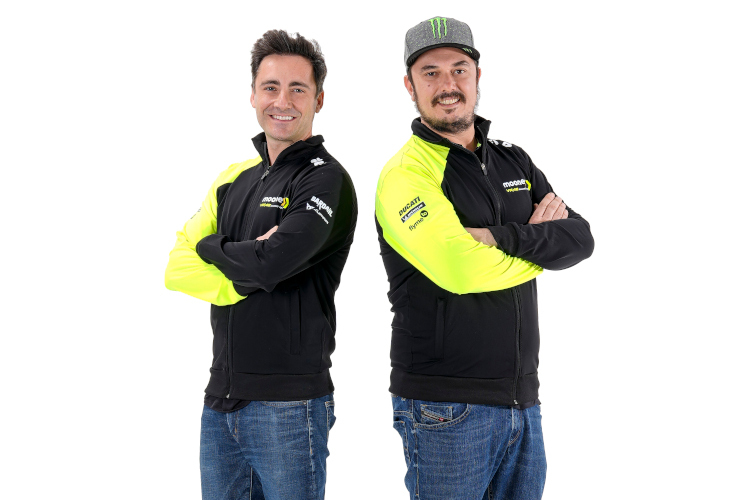 Teammanager Pablo Nieto und Teamdirektor Alessio Salucci